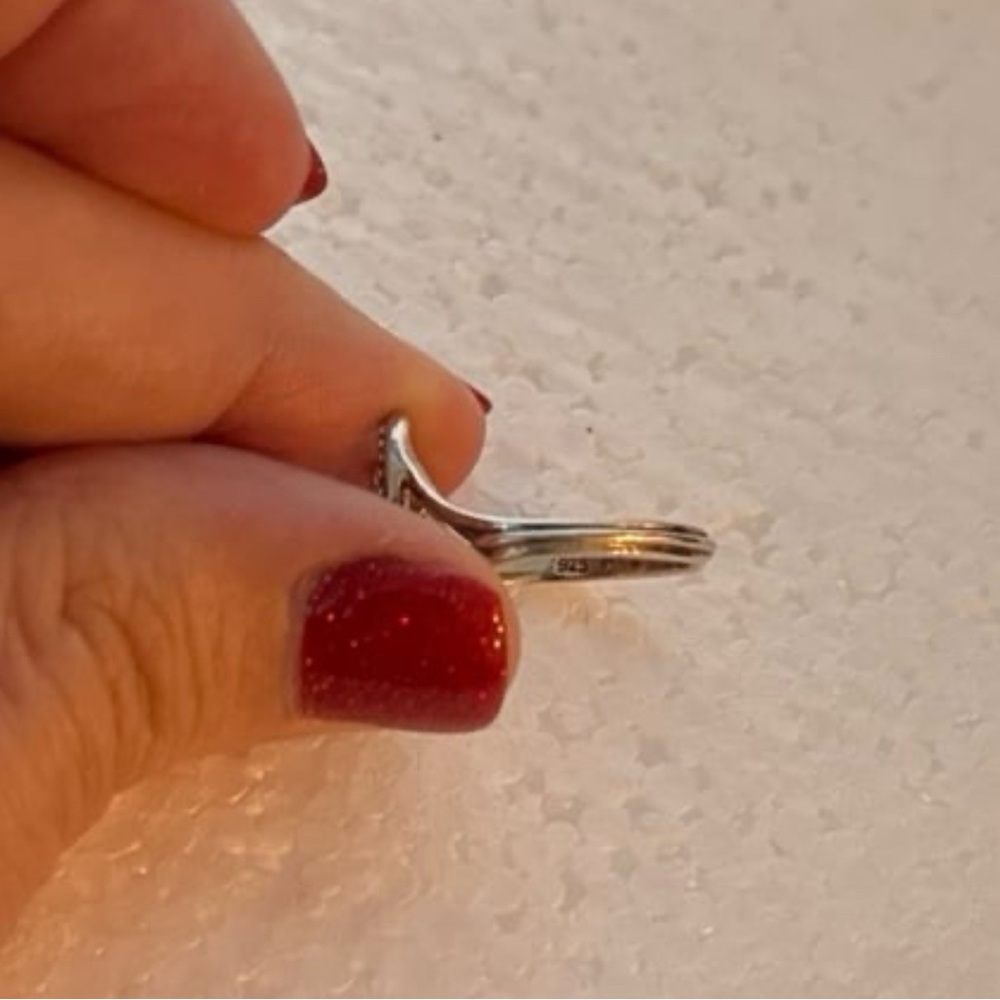 Sterling Silver Adjustable Cursive Initial C Hear… - image 3